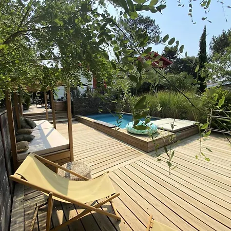 빌라 157-soulac Sur - 157 - Maison De Charme De Style Basque Avec Piscine Privee Mae-7391 *